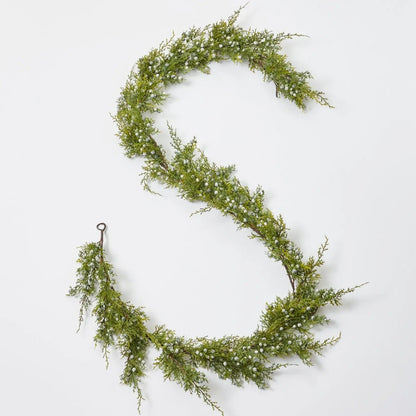 Yulemere Real Touch Seeding Juniper Berry Classic Christmas Garland detail view 3