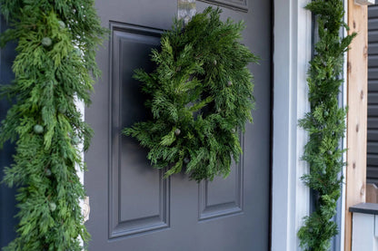 Yulemere Real Touch Seeding Juniper Christmas Garland 6 Ft detail view 3