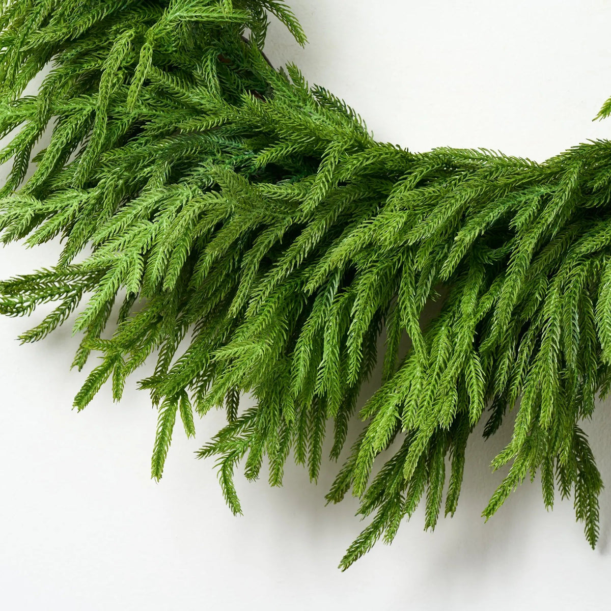 Yulemere Real Touch Norfolk Pine Front Door Christmas Wreath 30 Inch detail view 3