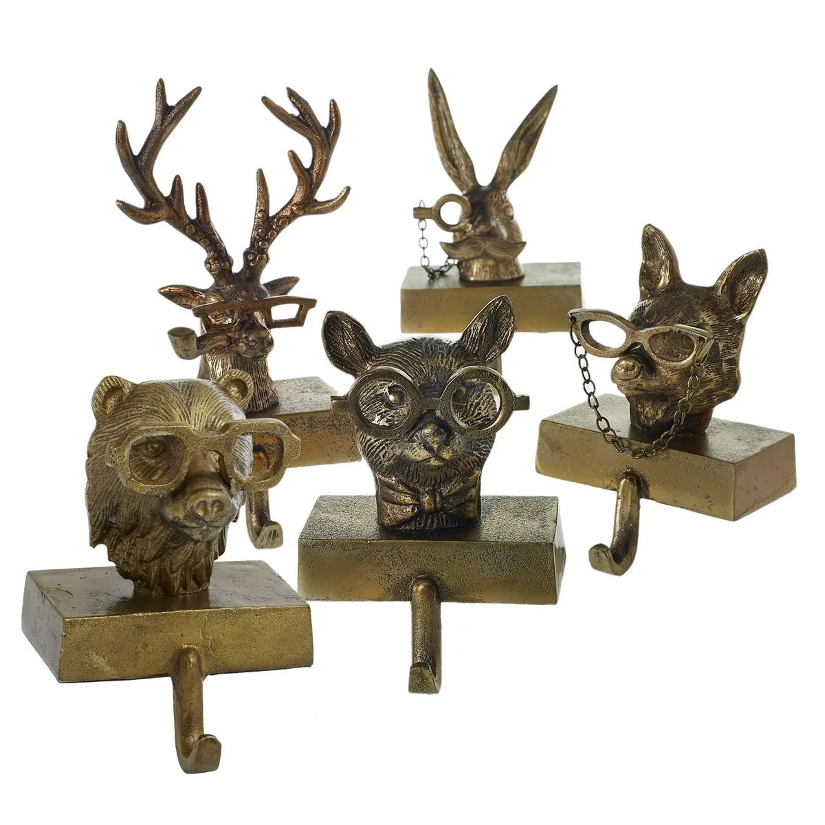 Yulemere Bronzed Aluminum Stocking Holders detail view 19